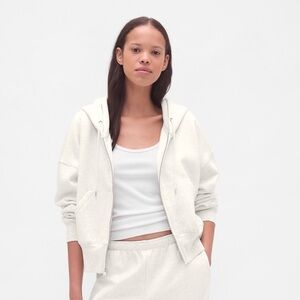 GAP Vintage Soft Wedge Zip Hoodie Oversized Fit Size XS BNWT